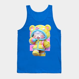 AKBLM - SHIBBY GENKI 元気 KUMA | 3D KAWAII CHIBI BABY MASCOT Tank Top